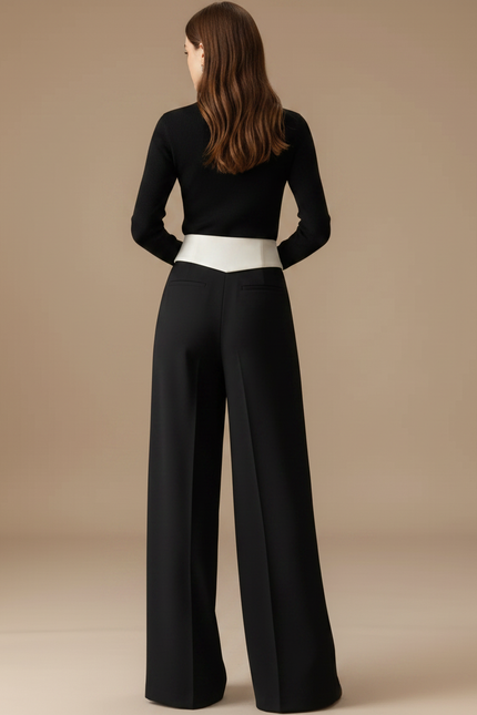 Pantalon Noir Dd7d - Polyester - vue 2