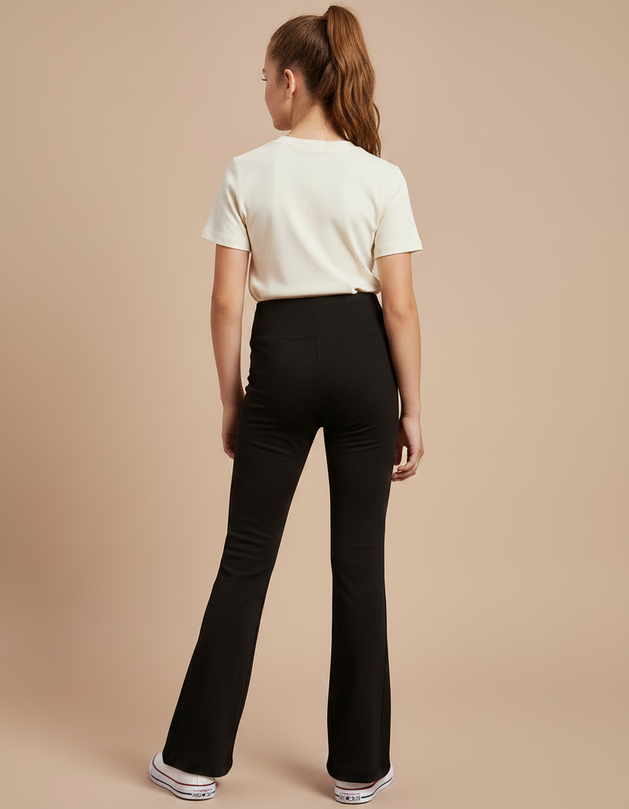 Pantalon Jazz Noir - Maille - vue 2