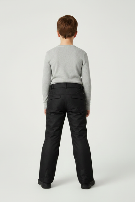 Pantalon Noir Enfant Imperméable Hiver Chaud - Polyester - vue 2