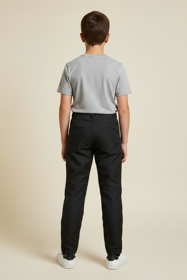 Pantalon Noir Matelassé Sportif Enfant Décontracté - Polyester - vue 2