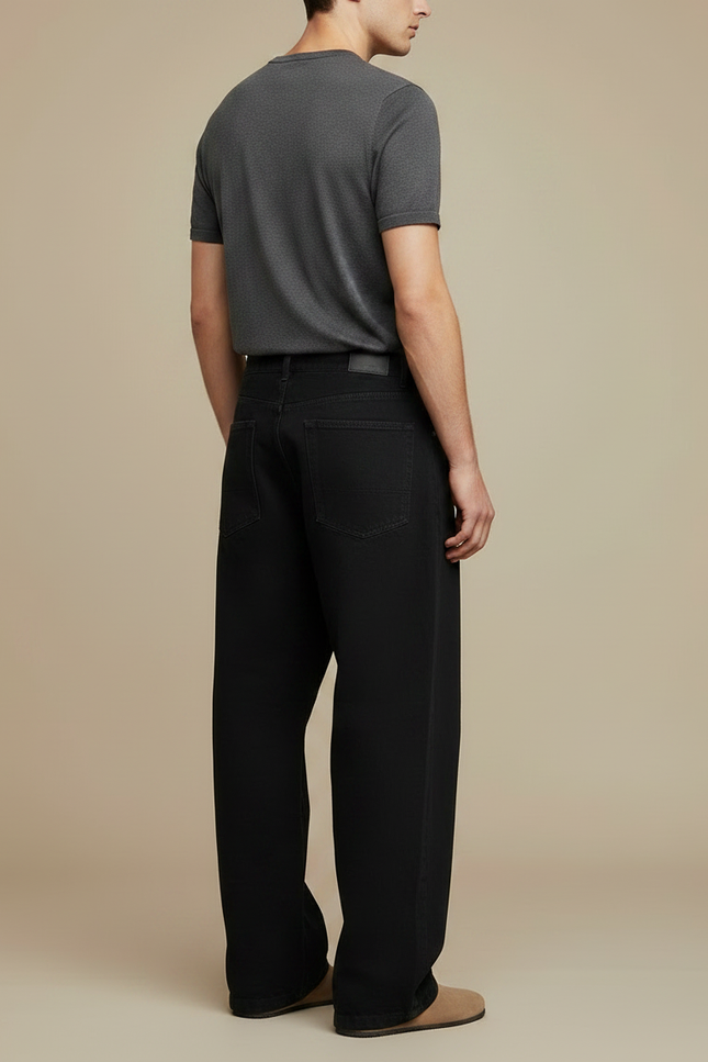 Baggy Pantalon Noir - Jean - vue 2
