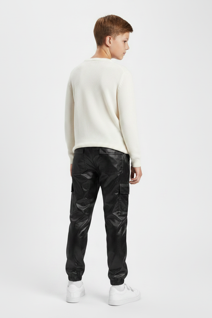 Pantalon Vinyl Noir Brillant - Simili cuir - vue 2