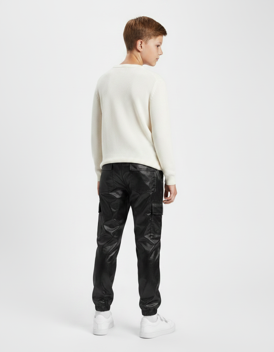 Pantalon Vinyl Noir Brillant - Simili cuir - vue 2