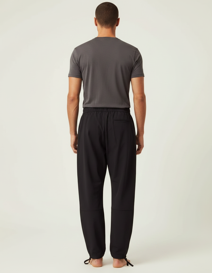 Pantalon Noir Elastique Homme - Polyester - vue 2