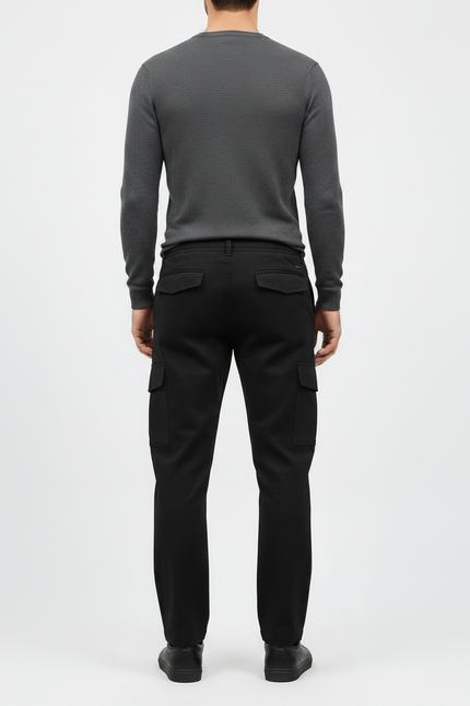 Pantalons Cargo Noir Homme - Polyester - vue 2