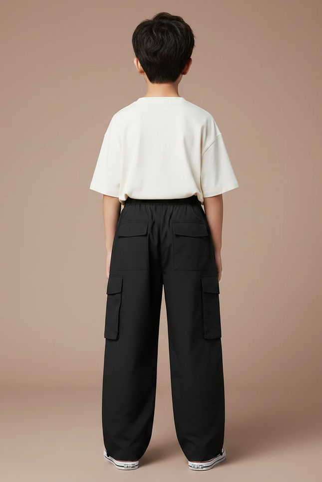 Pantalon Noir Efd0 - Polyester - vue 2