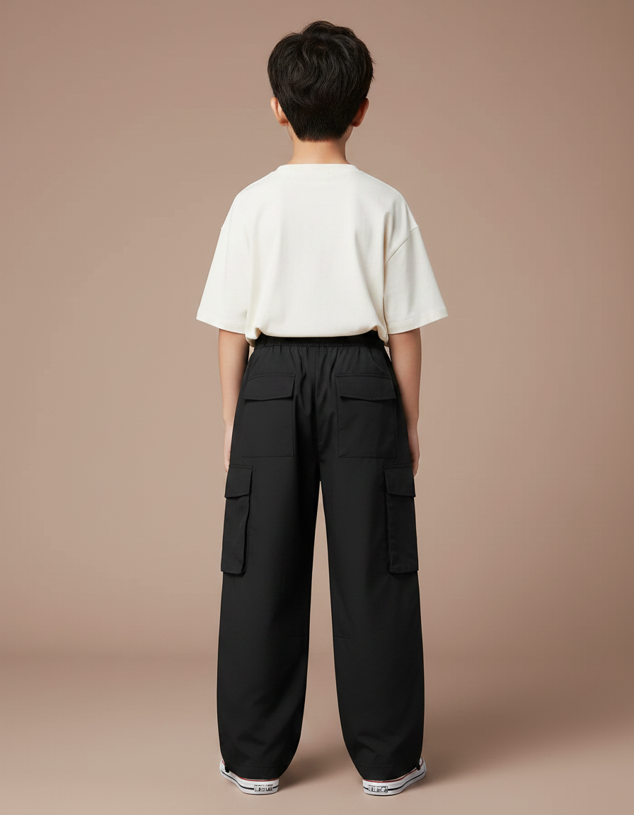 Pantalon Noir Efd0 - Polyester - vue 2