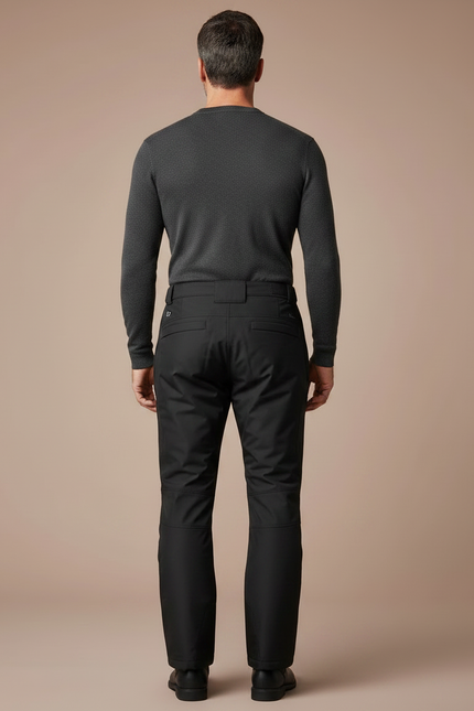 Pantalon Noir Imperméable Moto Homme Coupe Droite - Polyester - vue 2