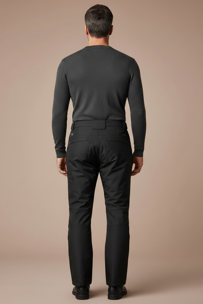 Pantalon Noir Imperméable Moto Homme Coupe Droite - Polyester - vue 2