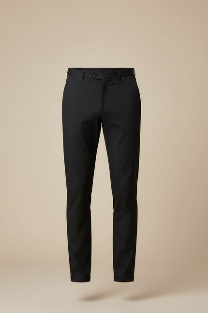 Pantalon Noir Stretch - Polyester - vue 3