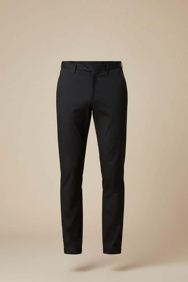 Pantalon Noir Stretch - Polyester - vue 3