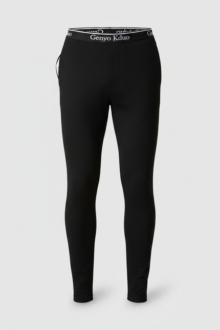 Pantalon Noir Moulant Sport Extensible Homme - Maille - vue 3
