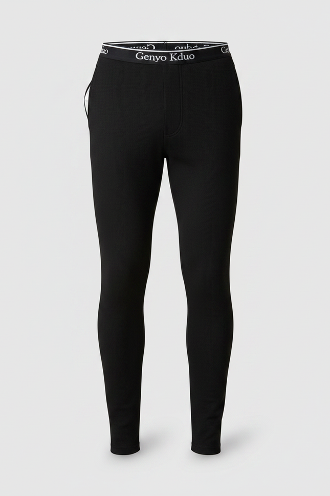 Pantalon Noir Moulant Sport Extensible Homme - Maille - vue 3