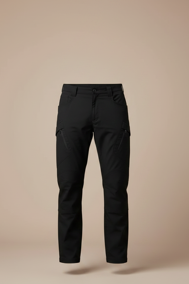 Pantalon Noir Cargo Homme Tactique Multi-Poches Extérieur - Toile - vue 3
