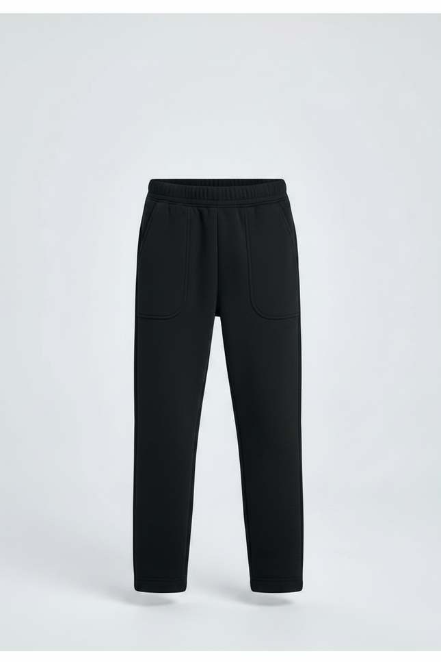 Pantalon Noir Molletonné Confortable Enfant Hiver - vue 3
