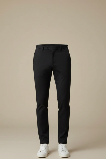 Pantalon Noir Homme Slim Extensible Décontracté Chic - Gabardine - vue 3