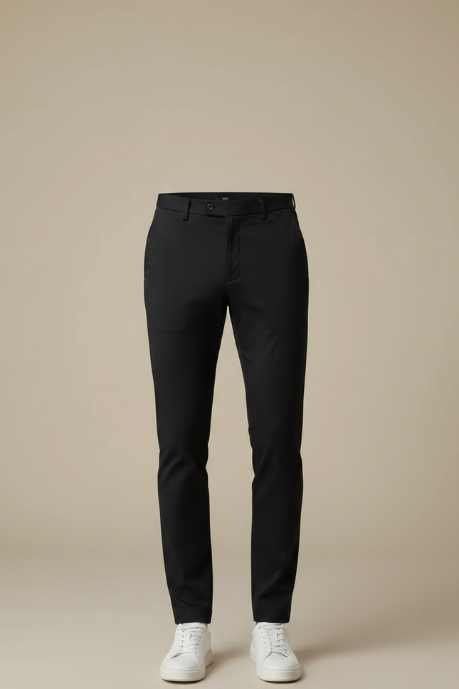 Pantalon Noir Homme Slim Extensible Décontracté Chic - Gabardine - vue 3
