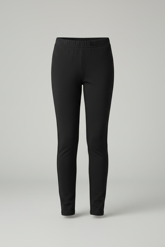 Pantalon Noir Extensible Confortable Slim Fille - Maille - vue 3