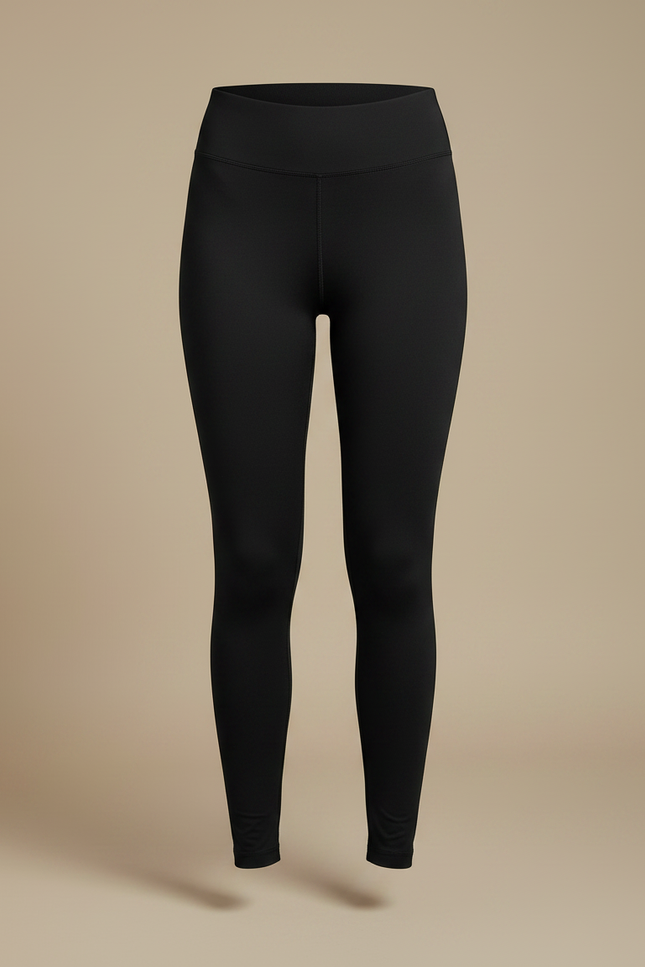 Pantalon Noir Legging Yoga Taille Haute Moulant - Polyester - vue 3