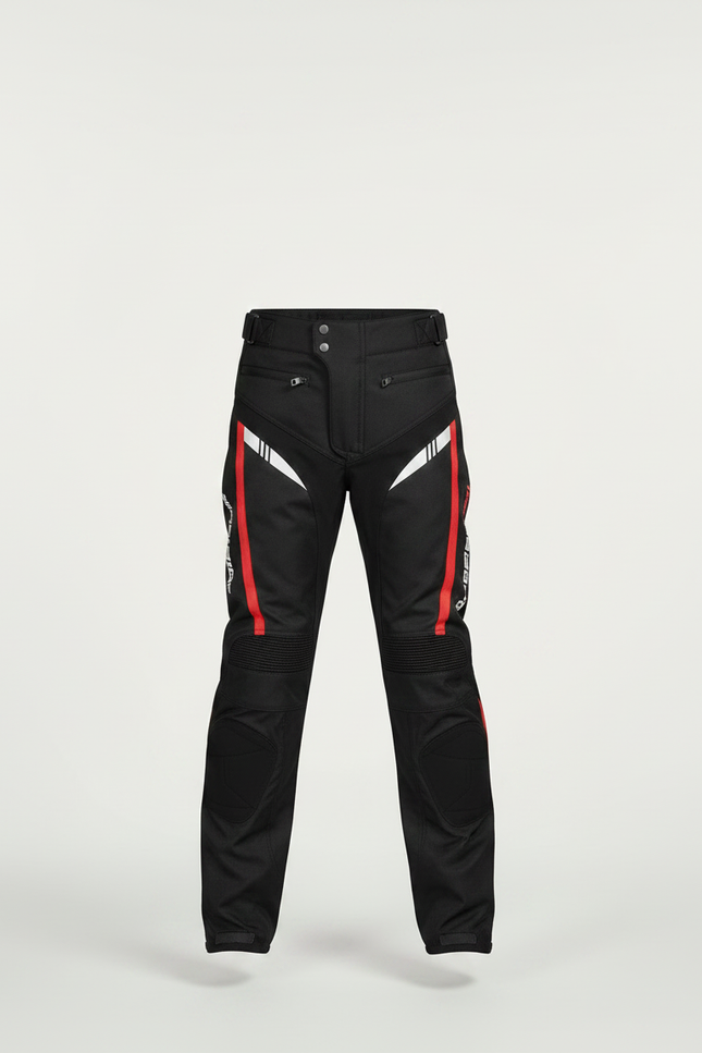Pantalon Noir Moto Enfant Sportif Renforcé - Polyester - vue 3