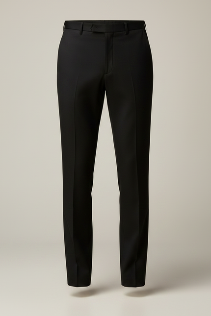 Pantalon Noir Homme Classique Habillé Élégant - Gabardine - vue 3