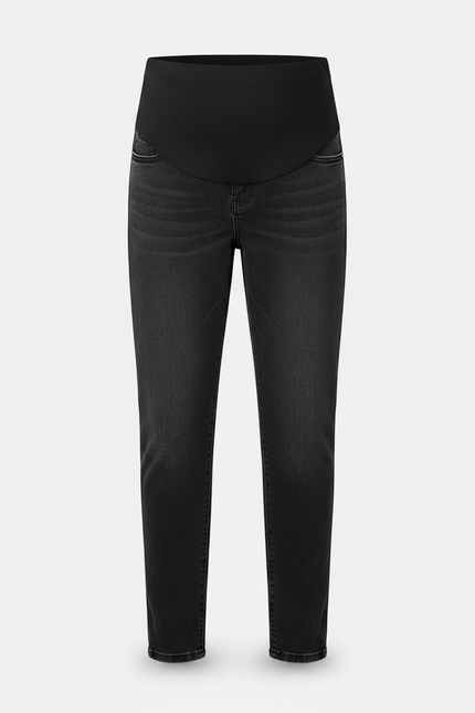 Pantalon Noir Maternité Jean Denim Confortable
