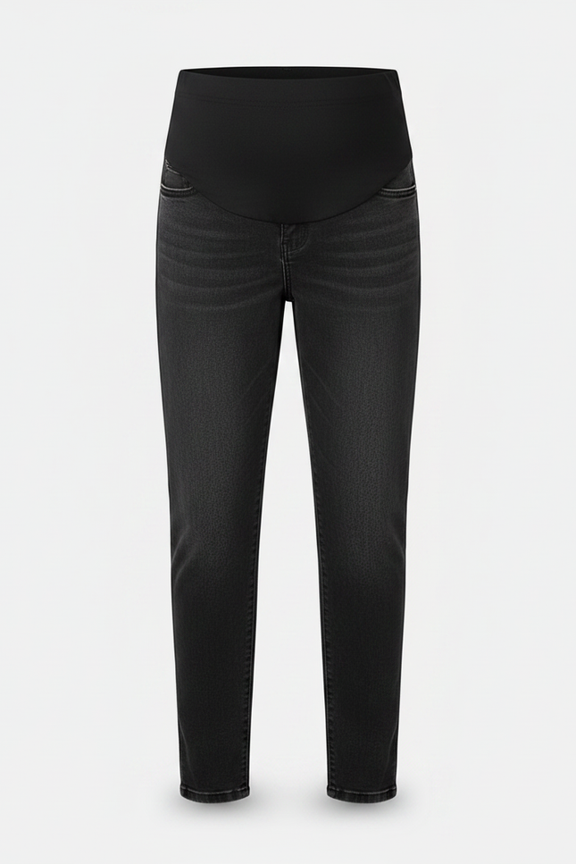 Pantalon Noir Maternité Jean Denim Confortable