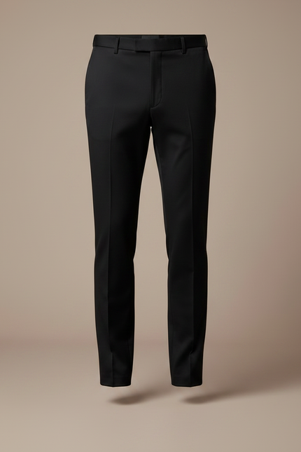 Pantalon Noir Slim Habillé Élégant Homme - Gabardine - vue 3
