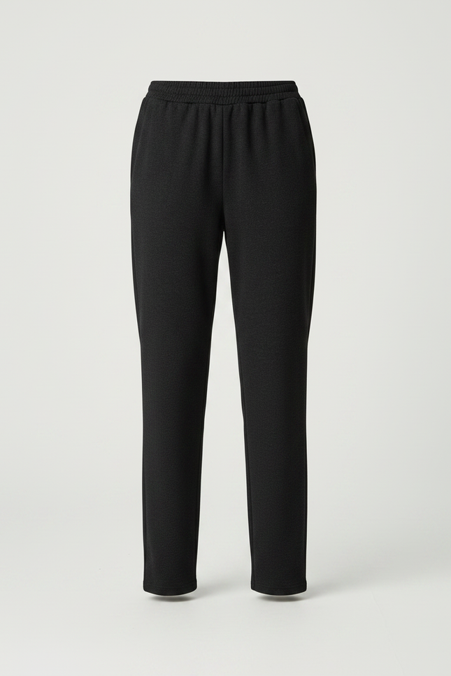 Pantalon Flanelle Noir Femme - Laine - vue 3
