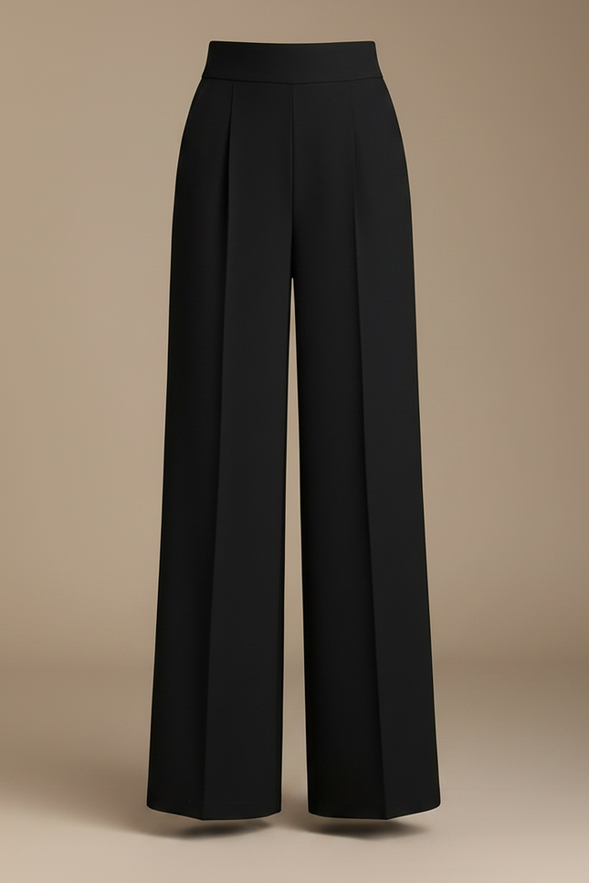 Pantalon A Pince Noir Large - Polyester - vue 3