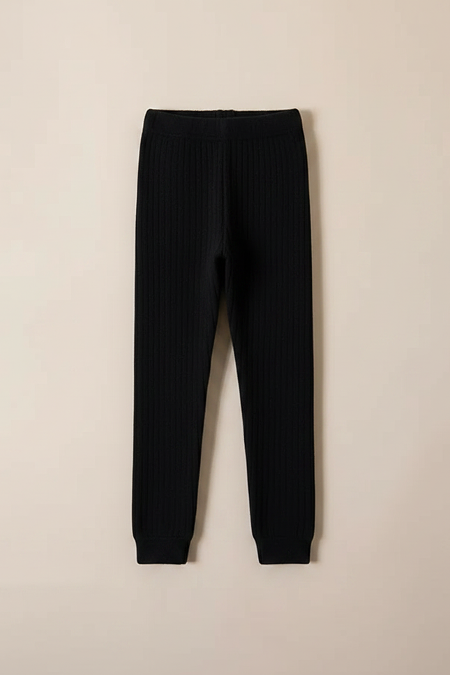 Pantalon Laine Noir - Maille