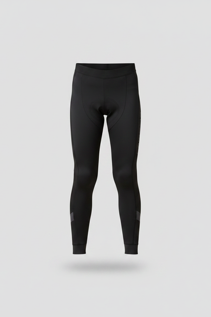 Pantalon Noir Cyclisme Enfant Rembourré Sportif Ajouré - Polyester - vue 3