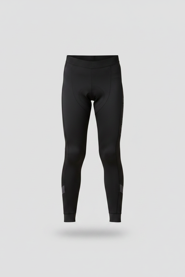 Pantalon Noir Cyclisme Enfant Rembourré Sportif Ajouré - Polyester - vue 3