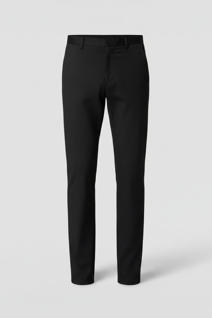 Pantalon Noir Homme Slim Stretch Classique Élégant - Gabardine - vue 3