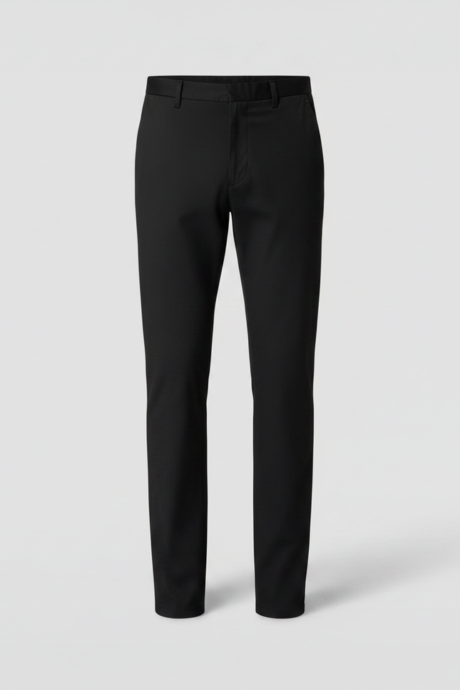 Pantalon Noir Homme Slim Stretch Classique Élégant - Gabardine - vue 3