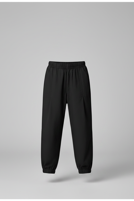 Pantalon Noir Ample Sport Enfant Garçon - Polyester - vue 3
