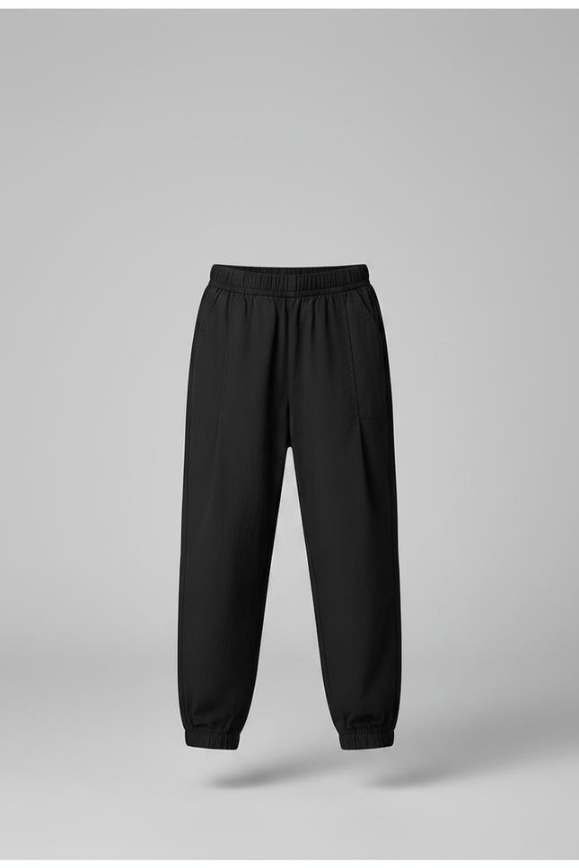 Pantalon Noir Ample Sport Enfant Garçon - Polyester - vue 3