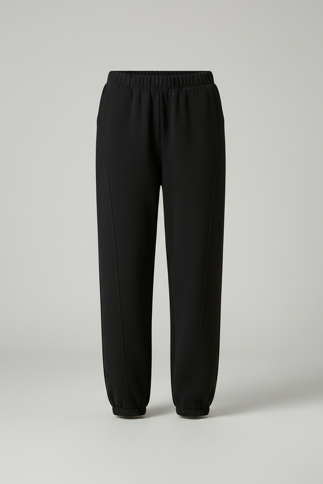Pantalon Baggy Femme Noir - Molleton - vue 3