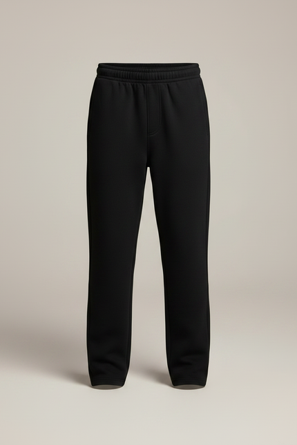 Pantalon Noir Garçon Jogger Décontracté Sport Coton - Molleton - vue 3