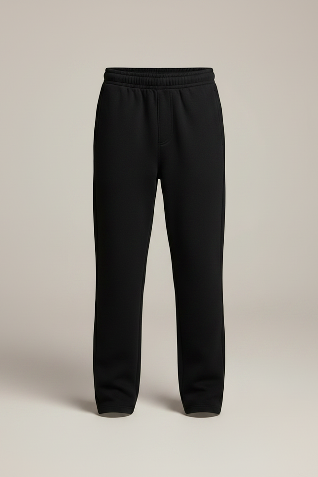 Pantalon Noir Garçon Jogger Décontracté Sport Coton - Molleton - vue 3