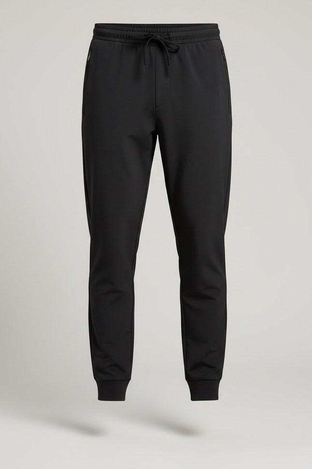 Pantalon Noir Jogger Cordon Sport Décontracté Homme - Polyester - vue 3