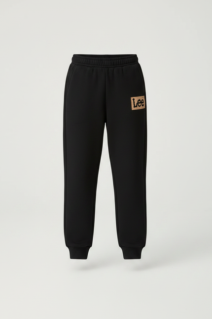 Pantalon Noir Molleton Imprimé Confortable Décontracté - vue 3
