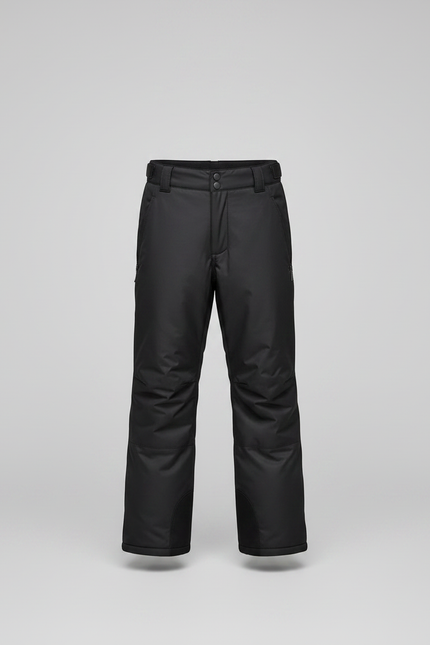 Pantalon Noir Imperméable Bretelles Ski Enfant - Polyester - vue 3