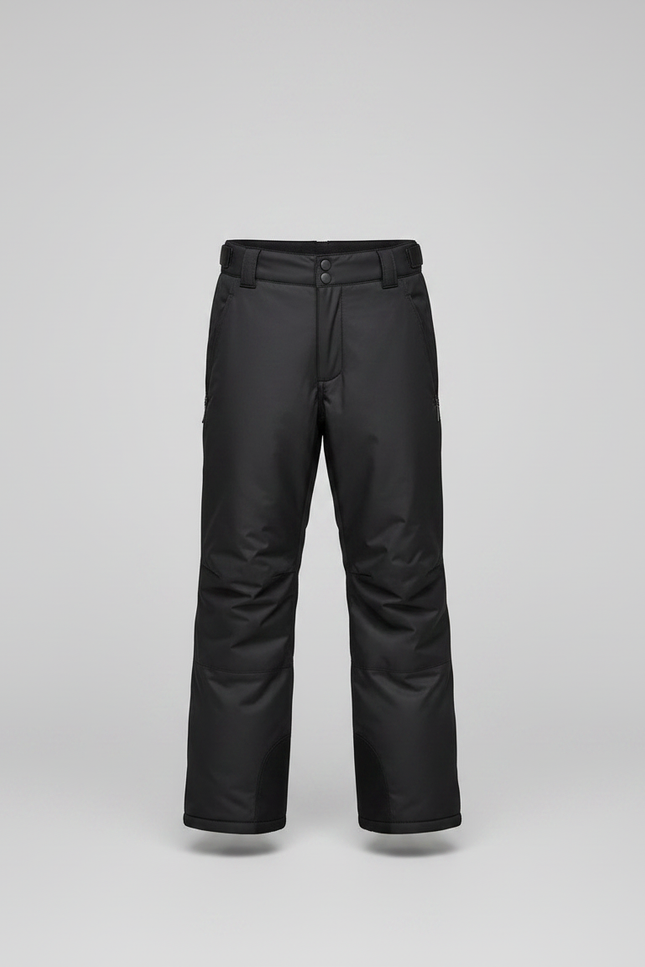 Pantalon Noir Imperméable Bretelles Ski Enfant - Polyester - vue 3