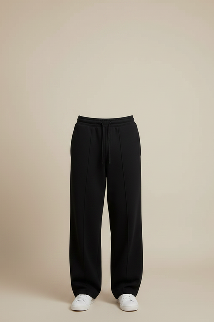Pantalon Noir Ample Décontracté Homme Sport - Molleton - vue 3