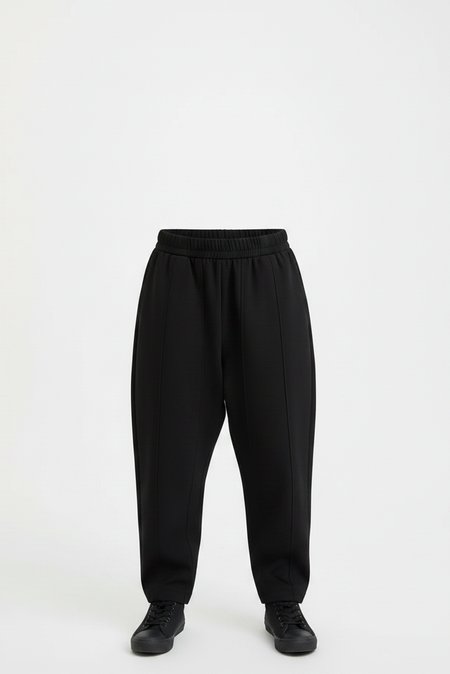 Pantalon Noir Ample Garçon Décontracté Confortable - Molleton - vue 3