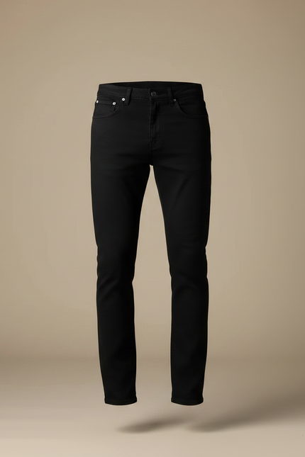 Pantalon Homme Jean Noir - vue 3