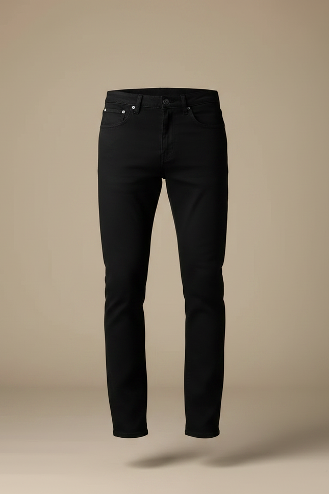 Pantalon Homme Jean Noir - vue 3