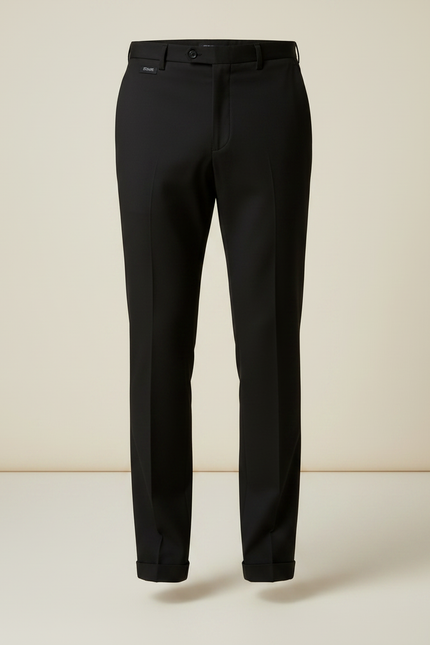 Pantalon Noir Slim Habillé Stretch Business Homme - Polyester - vue 3