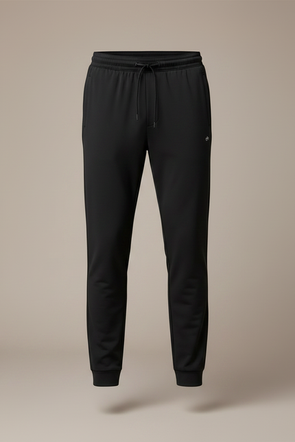 Pantalon Noir Homme Sportif Ajusté Décontracté Fluide - Polyester - vue 3